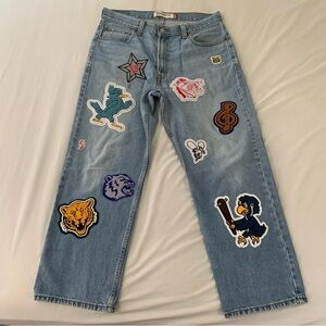 Levi’s 550 Relaxed Fit Jeans with Varsity Patches